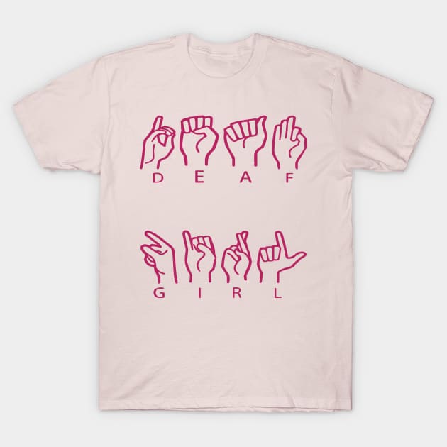 Deaf Girl T-Shirt by yayor